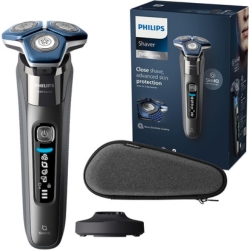PHILIPS S7000 elektrischer Nass- und Trockenrasierer mit aufklappbarem Trimmer, Ladestation & Reiseetui S7887/35 für 99€ (Vergleich: 134,99€)