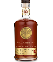 BACARDÍ Gran Reserva 10 Jahre alter Premium Caribbean Rum, 40% Vol., 70 cl/700 ml für 33,24€ (VG: 39,40€)