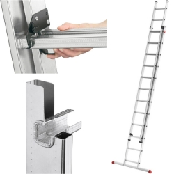 Hailo S80 ProfiStep Duo Alu-Schiebeleiter mit 2 x 12 Sprossen für 190,09€ (Vergleich: 222,17€)
