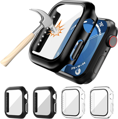 4 Stück Schutzhülle für Apple Watch SE2/SE/6/5/4 44mm Displayschutz für 3,99€