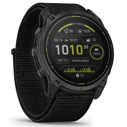 Multisport-Smartwatch Garmin Enduro 3 Solar Sapphire Titan DLC mit UltraFit-Nylon-Armband für 688€ (Vergleich: 819,90€)