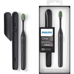 Philips One elektrische Zahnbürste mit USB-Ladung, HY1200/26, Mattschwarz für 28,99€ (Vergleich: 37,16€)