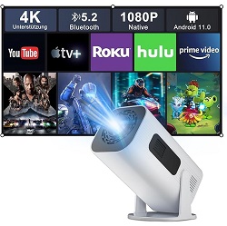 Eroshoo 1.080P Mini Beamer mit drehbarem Ständer für 71,54€