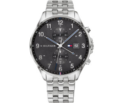 Tommy Hilfiger Multi Zifferblatt Quarz Uhr für Herren Edelstahlarmband für 90,99€ (VG: 157,90€)