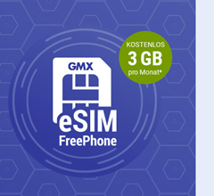 [Top] Für GMX Kunden: 3GB 5G Daten inkl. Sprachflat im 1&1 Netz dauerhaft kostenlos (eSIM)