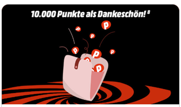 MediaMarkt/Saturn: Newsletter abonnieren und zusätzlich 10.000 Punkte (=10€) Rabatt – ab 50€ einlösbar
