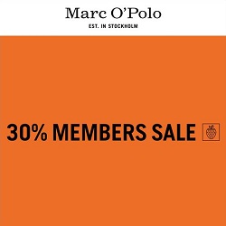 Marc O´Polo: 30% Rabatt auf die aktuelle Herbst/Winter Kollektion und 10% Rabatt auf bereits reduzierte Artikel