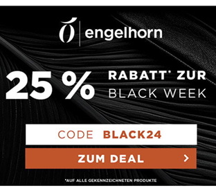 Engelhorn BLACK WEEK mit 25 % Rabatt – auch auf Sale