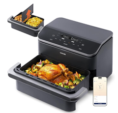 [Top] COSORI Heißluftfritteuse 2 Kammern Airfryer, 8-in-1 Dual Blaze TwinFry XXL 10L für 199,99€