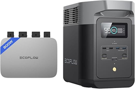 ECOFLOW PowerStream Balkonkraftwerk Microwechselrichter (800) inkl 1kWh Delta 2 Powerstation für 677€