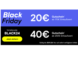 Conrad Black Week: 20€ ab 170€ oder 40€ ab 250€