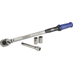 Goodyear Drehmomentschlüssel Set 40-210 Nm inkl. Stecknüsse 17mm 19mm 1/2 Zoll für 35,99€ (Vergleich: 48,96€)