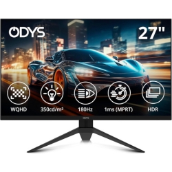 [Bestpreis] Odys i27Q Gaming Monitor – 27″ WQHD, 180 Hz, IPS, 1 ms, 350 cd/m², 120% sRGB, HDR für 139,99€ (statt 189,99€)