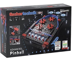 fischertechnik 569015 Advanced Pinball – Baukasten für Kinder ab 7 Jahre, Konstruktionsspielzeug, Mini Spiele mit Flipper Spiel, Schwarz für 7,99€