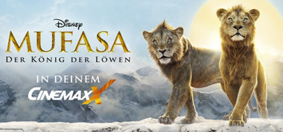 Disney+ Mitglieder: gratis Cinemaxx Ticket für den Kinofilm “Mufasa: Der König der Löwen” (20.000 Tickets verfügbar)