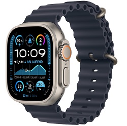 Apple Watch Ultra 2 LTE 49mm Titanium Natur Ocean Armband Marine MX4D3FD/A für 749€ (Vergleich: 808,99€)