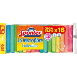 16er Pack Spontex Mikrofaser Collection Reinigungstücher für 7,49€ (Vergleich: 10,20€)