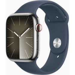 Apple Watch Series 9, WiFi + Cellular, 45mm, Edelstahl für 602,72€ (Vergleich: 696,99€)