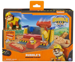 Rubble & Crew – Werkstatt Spielset mit 2 Werkzeug-Aufsätzen, 1 Rubble Hundefigur, 85g Kinetic Sand Build-it Sand und 1 Sandform für 11,70€