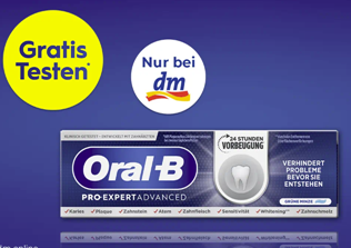 Gratis testen bei DM: Oral-B Zahnpasta Pro-Expert Advanced, 75 ml