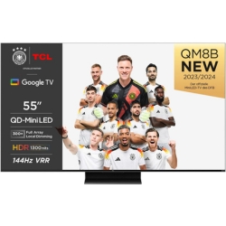55″ MiniLED TV TCL 55QM8B QLED mit 144Hz, 4K HDR Premium, 1300nits für 549€ (712,95€)