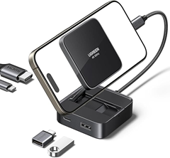 UGREEN Revodok Magnetische Dockingstation mit 4K@60Hz HDMI USB-C & USB-A, 100W PD Schnellladung für 21,99€