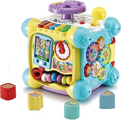 VTech Baby Spielspaß-Entdeckerwürfel mit Musik, Formen und beweglichen Elementen für 16,34€ (Vergleich: 28,16€)