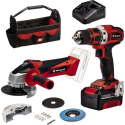 Akku-Bohrschrauber TE-CD 18/40 Li + Akku-Winkelschleifer TC-AG 18/115 Li (Li-Ion, 18 V, inkl. 1x 4 Ah Akku) für 118,99€ (Vergleich: 160€)