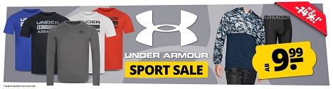 SportSpar: Diverse Under Armour Artikel mit bis zu 74% Rabatt auf die UVP