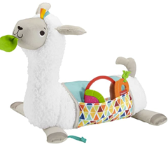 Fisher-Price 4-in-1 Lama Spielkissen zum Spielen in Bauchlage, mit 4 Spielmöglichkeiten, 3 Mitnehm-Spielzeugen und beidseitig bedruckter weicher Decke für 26,60€