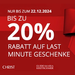 Christ: bis zu 20% Rabatt auf last-Minute-Geschenke