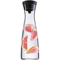 WMF Basic Wasserkaraffe 1,5 Liter, Glaskaraffe mit Deckel, Silikondeckel, CloseUp-Verschluss für 26,99€ (Vergleich: 32,80€)
