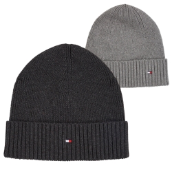 Tommy Hilfiger Strickmütze aus Bio-Baumwolle und Kaschmir ESSENTIAL FLAG BEANIE für 27,34€ (Vergleich: 34,90€)