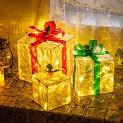 Solpex LED Geschenkboxen mit Fernbedienung und App-Steuerung im 3er Pack für 17,99€ (Sonst: 35,99€)