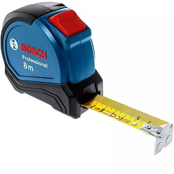 Bosch Professional Maßband mit Autlock, Gürtelklemme und Magnethaken (8 Meter) für 12,67€ (Vergleich: 25,50€)