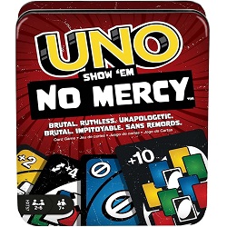 Mattel Games UNO No Mercy Kartenspiel mit Aufbewahrungsdose (HXT57) für 9,99€ (Vergleich: 17,10€)