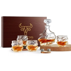 7-teilige Whiskey Set von Echos mit 4 Gläsern und Karaffe für 24,90€ (statt 34,93€)