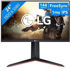LG UltraGear 24GN65R 24 Zoll Full-HD Gaming-Monitor mit 144 Hz für 99€ (Vergleich: 121,61€)