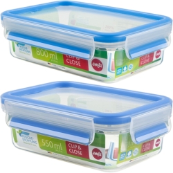 Emsa 508538 Clip & Close Frischhaltedose 0,55 l für 2,99€ (Vergleich: 4,49€) oder mit 0,8 Litern für 3,99€ (Vergleich: 4,99€)