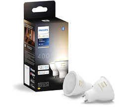 2 x Philips Hue GU10 smarte Lampe für 29,99€ (VG: 34,99€)