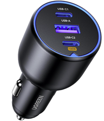 UGREEN Zigarettenanzünder USB C 130W mit 100W Schnellladeport (2 x USB-C und 1 x USB-A) für 17,99€
