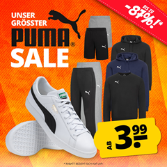 SportSpar: Puma Sale mit Artikeln ab 3,99€ zzgl. Versand