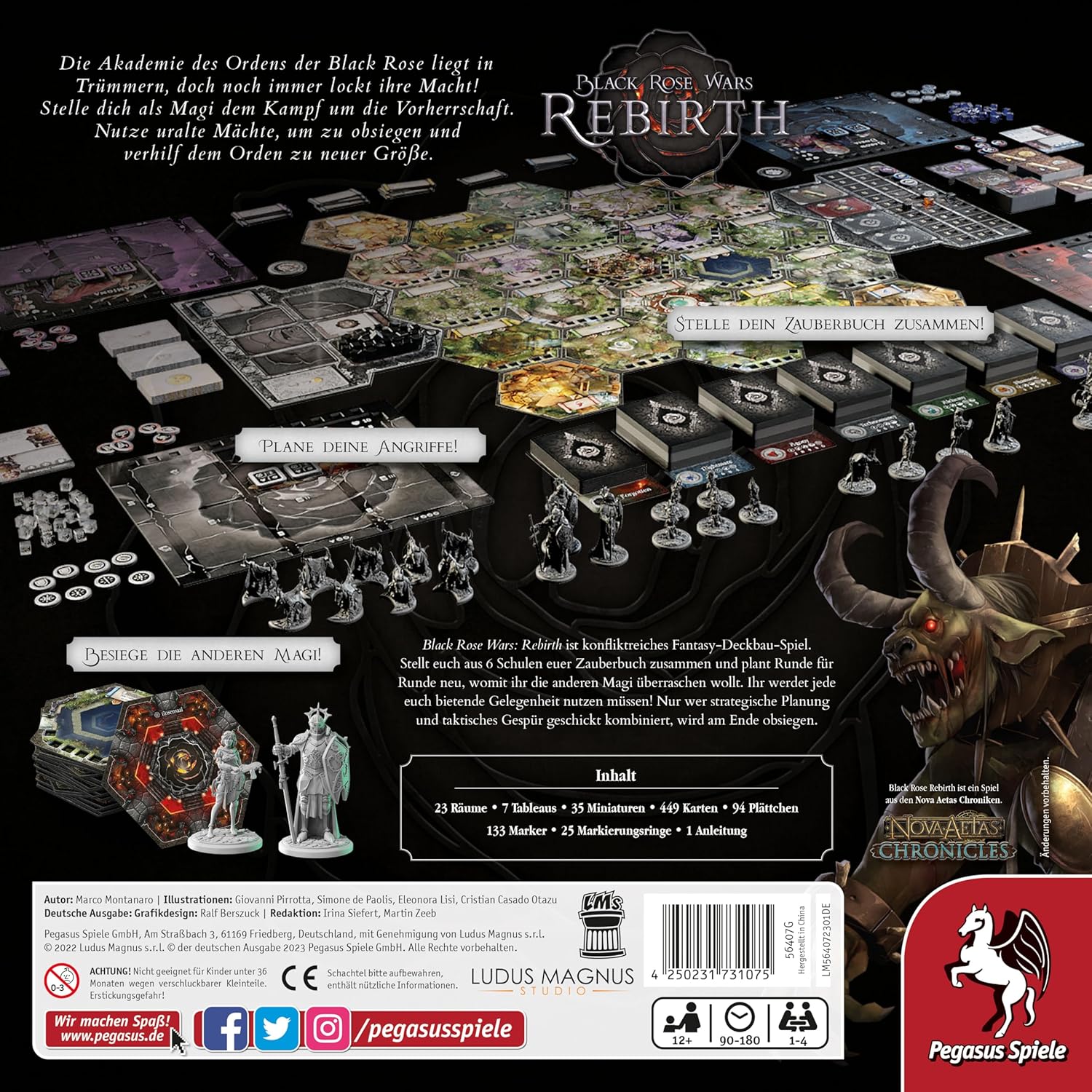 Pegasus Spiele: Black Rose Wars – Rebirth Brettspiel für 63,30€ (Vergleich: 93,99€)