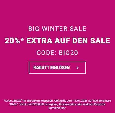 Lascana: 20% Extra-Rabatt auf die bereits reduzierten Artikel im Sale