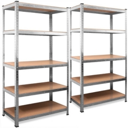 2er-Set Monzana Schwerlastregale 170 x 75 x 30 cm, verzinkt, 350kg für 28,95€ (Vergleich: 45,66€)