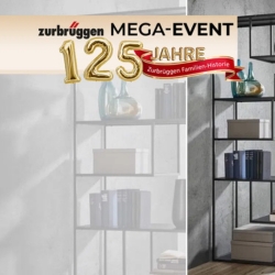Zurbrüggen: 25% Rabatt im Onlineshop & 50% Rabatt auf viele Möbel & bis zu 77% Rabatt im Lagerverkauf