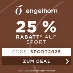 Engelhorn: 25% Extra-Rabatt auf Sportbekleidung