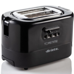 Ariete 159 Toastime Toaster, 2 Scheiben mit Zange und Auftau- und Aufwärmfunktion, 700 W, Edelstahl für 23,46€ (Vergleich: 37,90€)