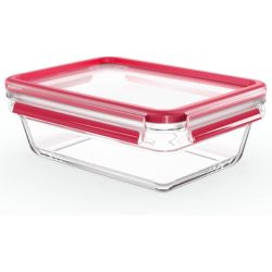 Emsa N10410 Clip & Close Glas Frischhaltedose, 1,3 L, gefrier-, backofen-, mikrowellen- und spülmaschinenfest für 7,61€ (Vergleich: 13,99€)