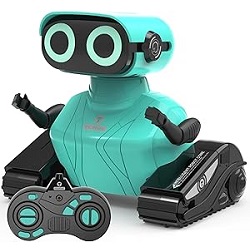 GILOBABY Ferngesteuereter Kinder-Roboter mit LED-Augen und Musik für 13,79€
